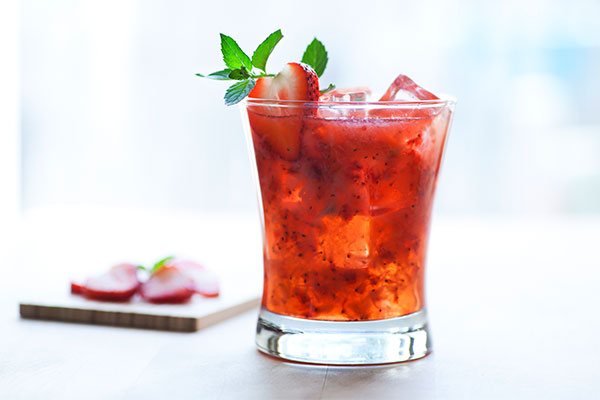 red berry summer cocktail