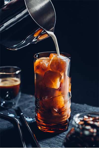 chilled caramel cocktail