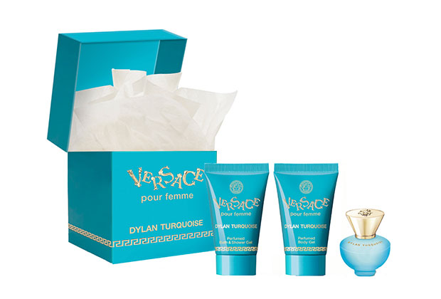 Versace Dylan Turquoise fragrance discovery kit GWP