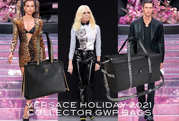 Versace holiday 2021 collector GWP bags