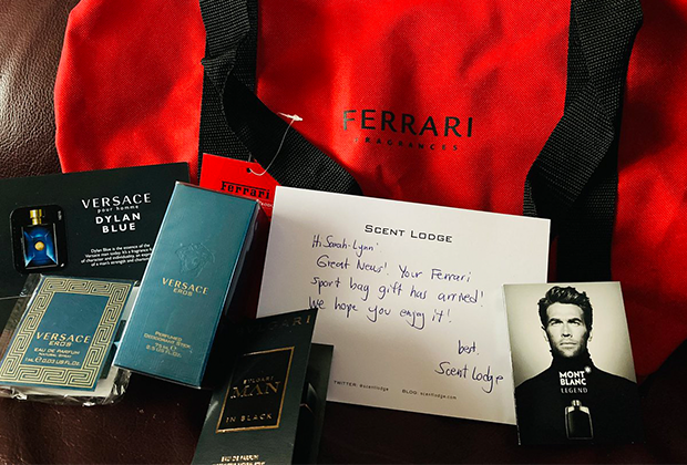 Sarah-Lynn won this special Ferrari bag + prize pack