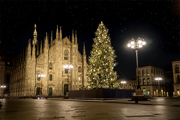 Milan, Italy during the holidays