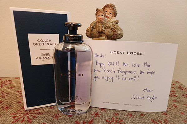 Branka S is enjoying her Coach Open Road prize from Scent Lodge